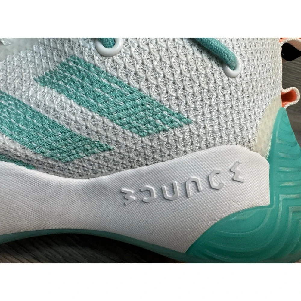 adidas Harden Stepback 3 Mens Basketball Shoes Size 6 White Green Sneakers